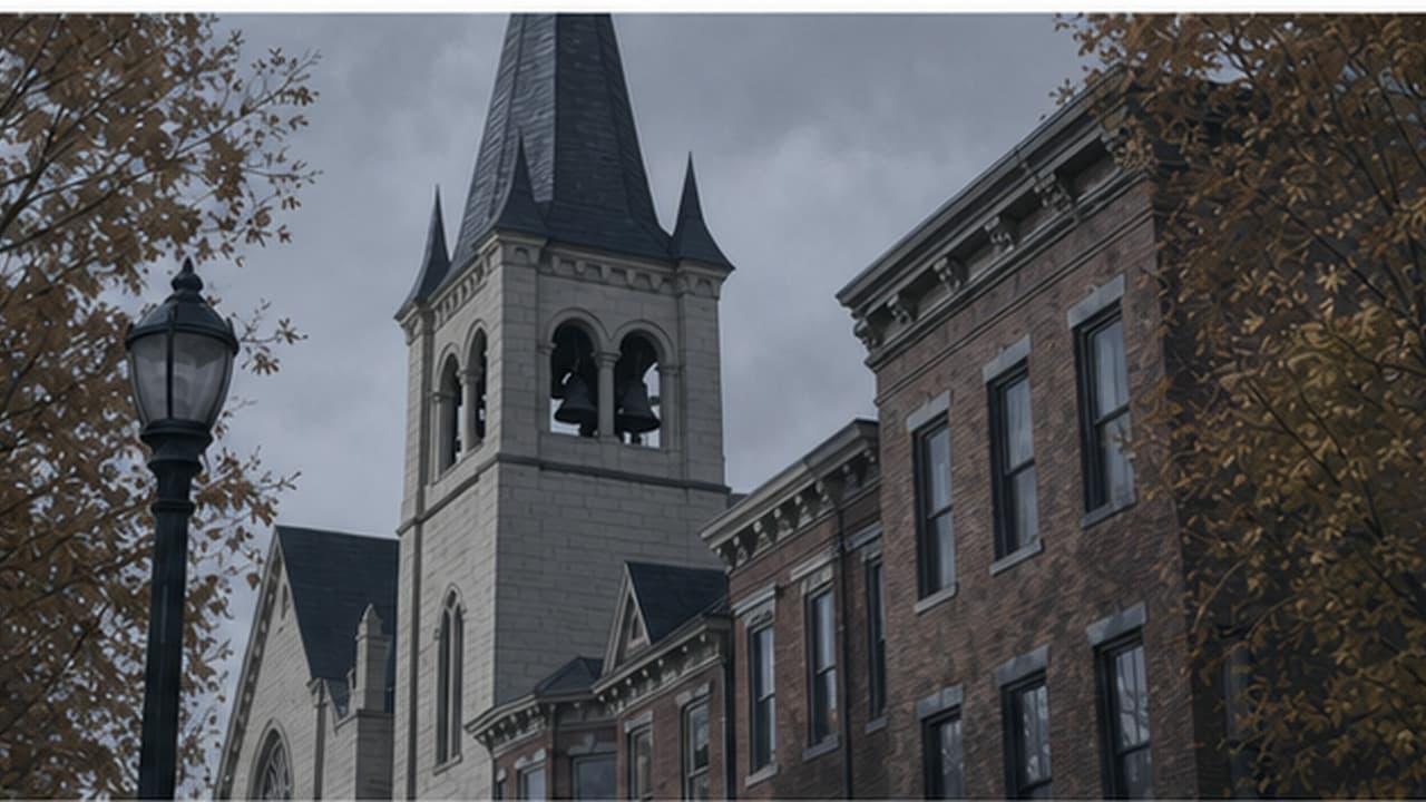 Mount Zion AME beside Halloway's red-brick riverside buildings